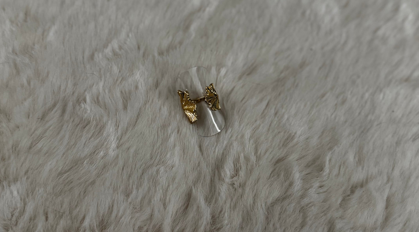 Bague " Feuille d'or "