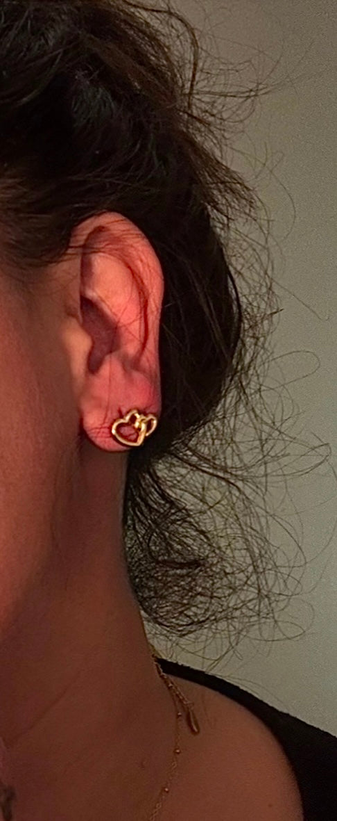Boucle " Double Coeur "