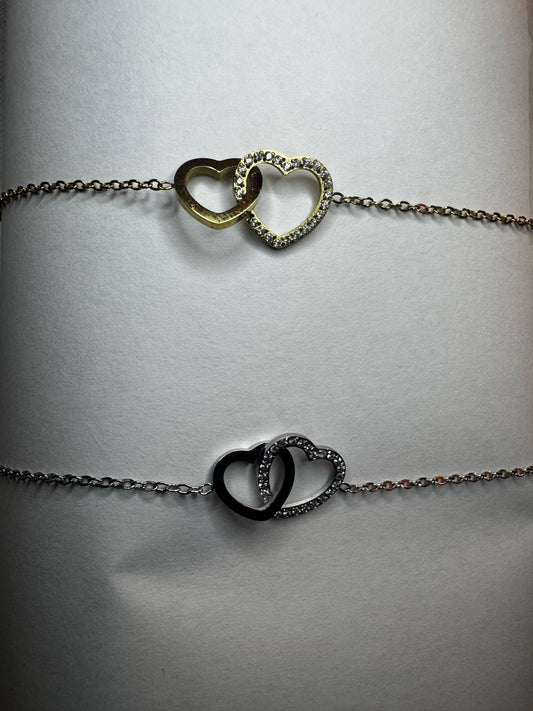 Bracelet " Double Coeur "